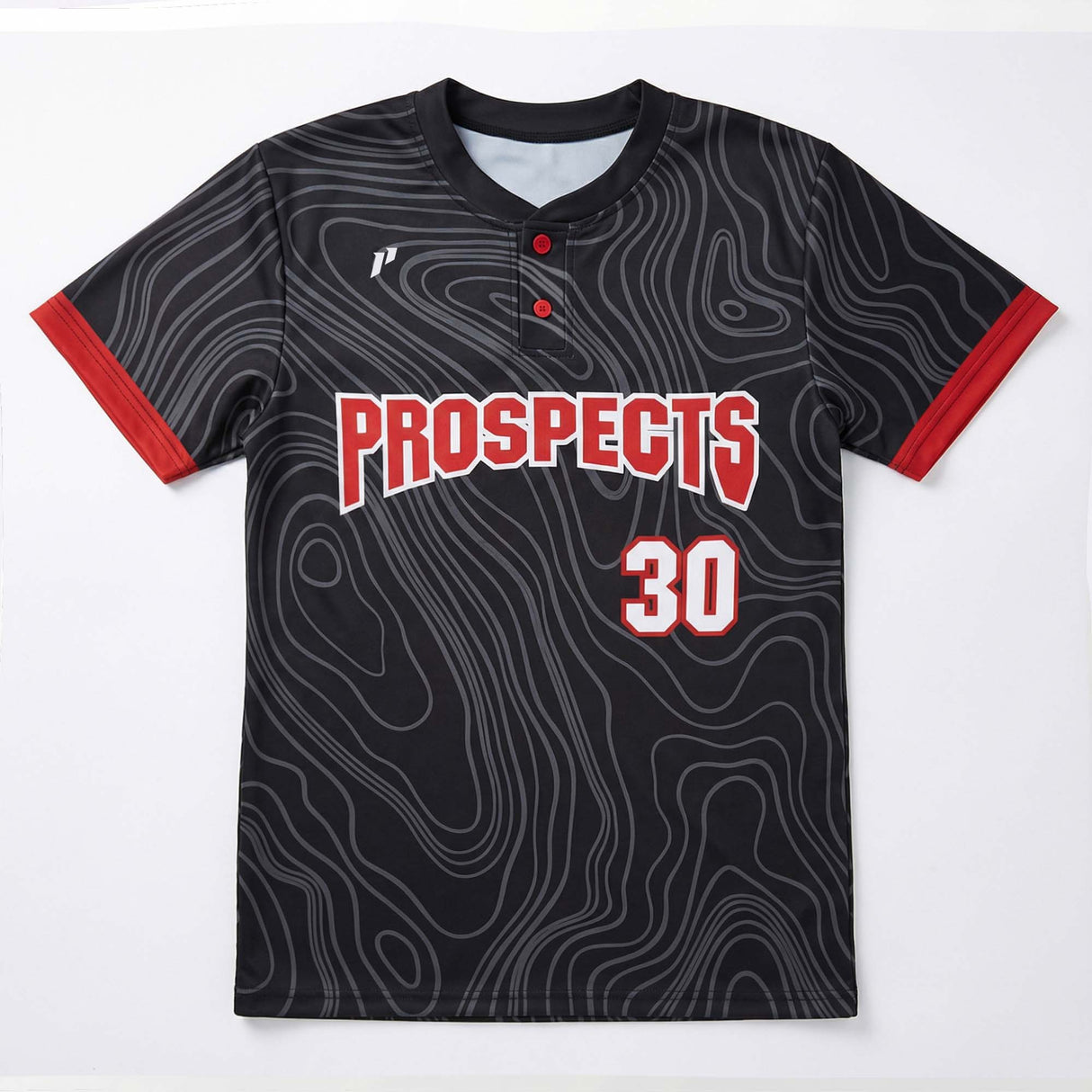 1P Two-Button Baseball Jersey