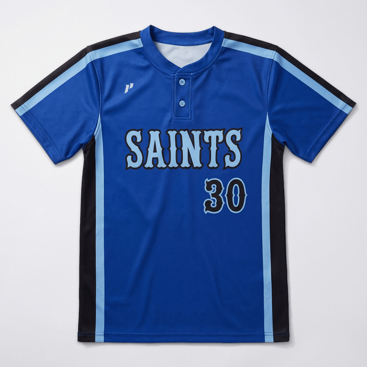 1P Two-Button Baseball Jersey