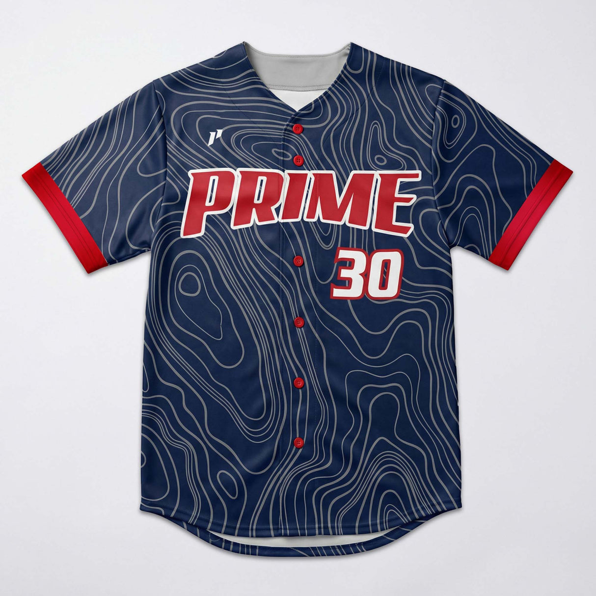 1P Full-Button Baseball Jersey