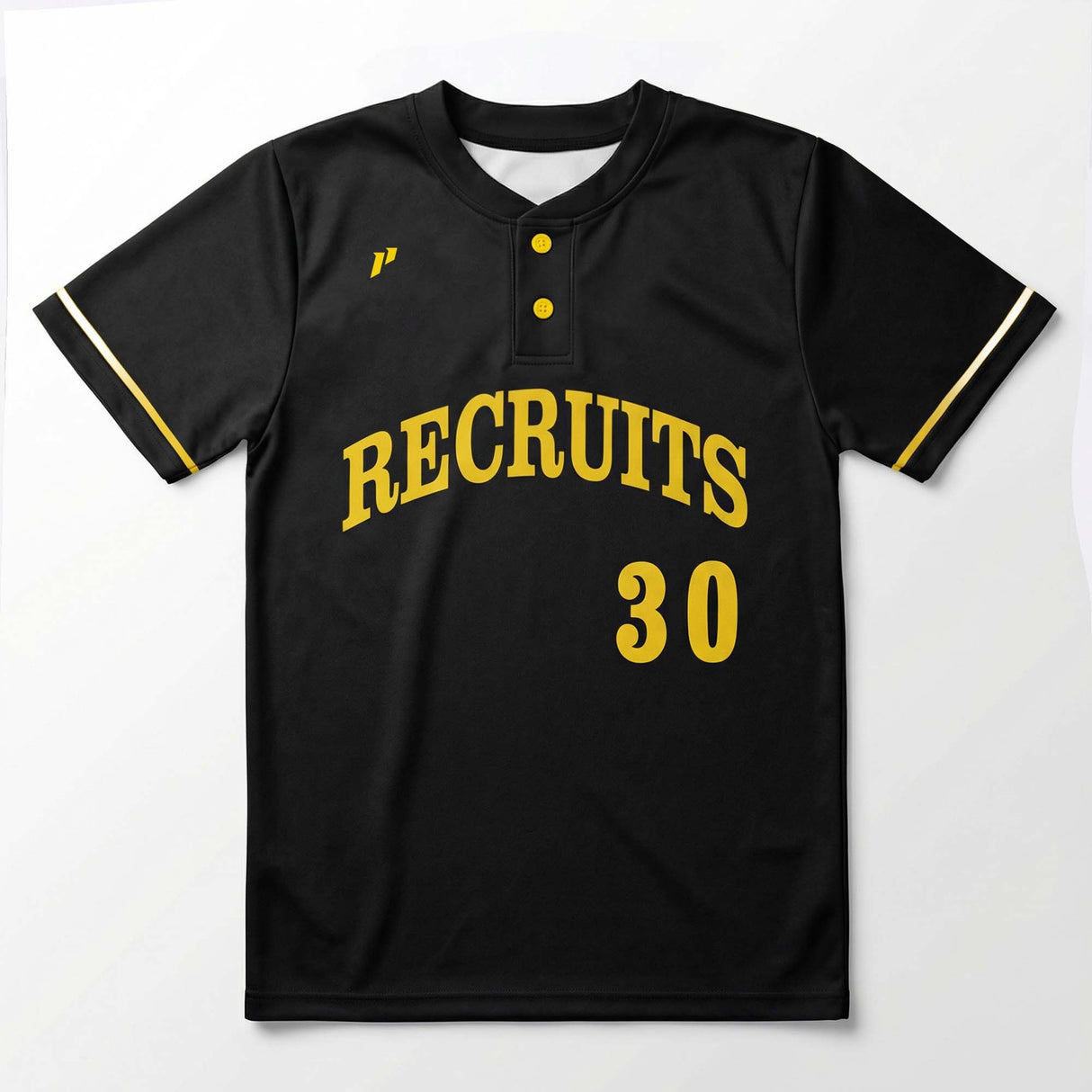 1P Two-Button Baseball Jersey