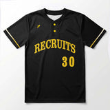 1P Two-Button Baseball Jersey