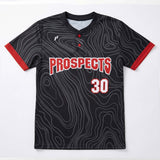1P Two-Button Baseball Jersey