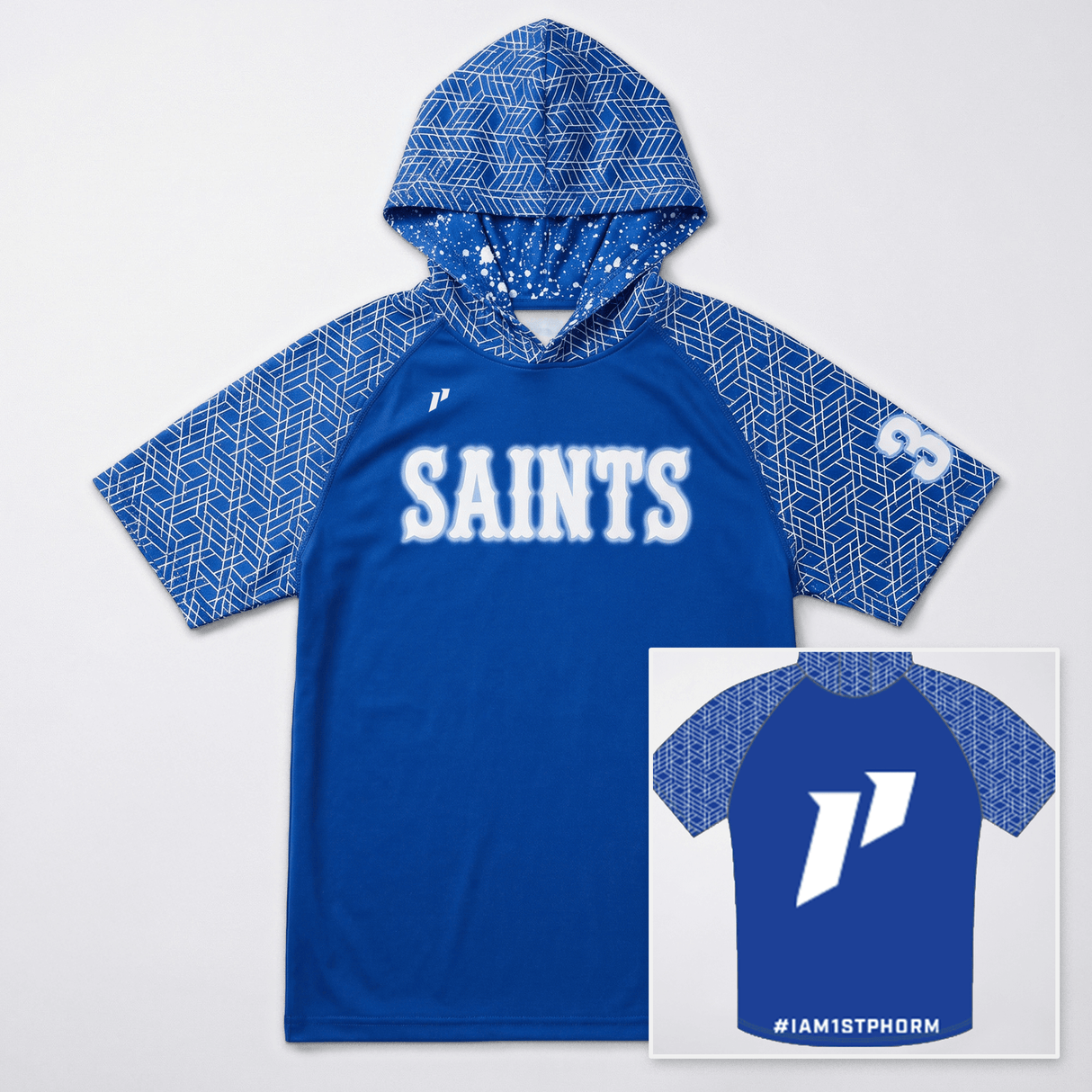 1P Short Sleeve Light Weight Hoodie
