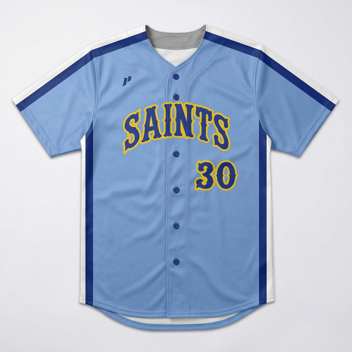 1P Full-Button Baseball Jersey