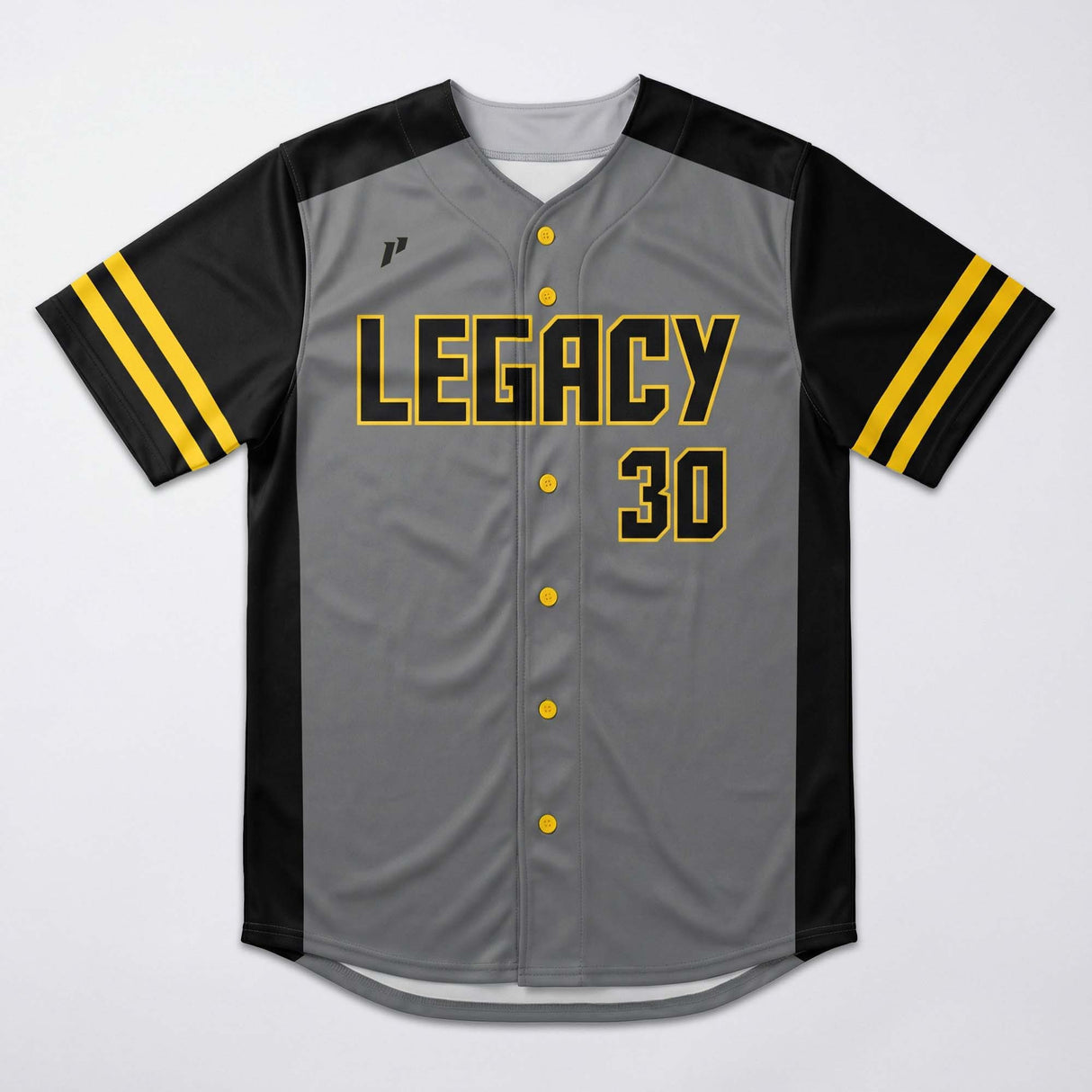 1P Full-Button Baseball Jersey
