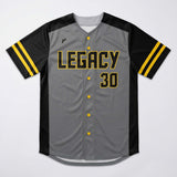 1P Full-Button Baseball Jersey