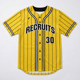 1P Full-Button Baseball Jersey
